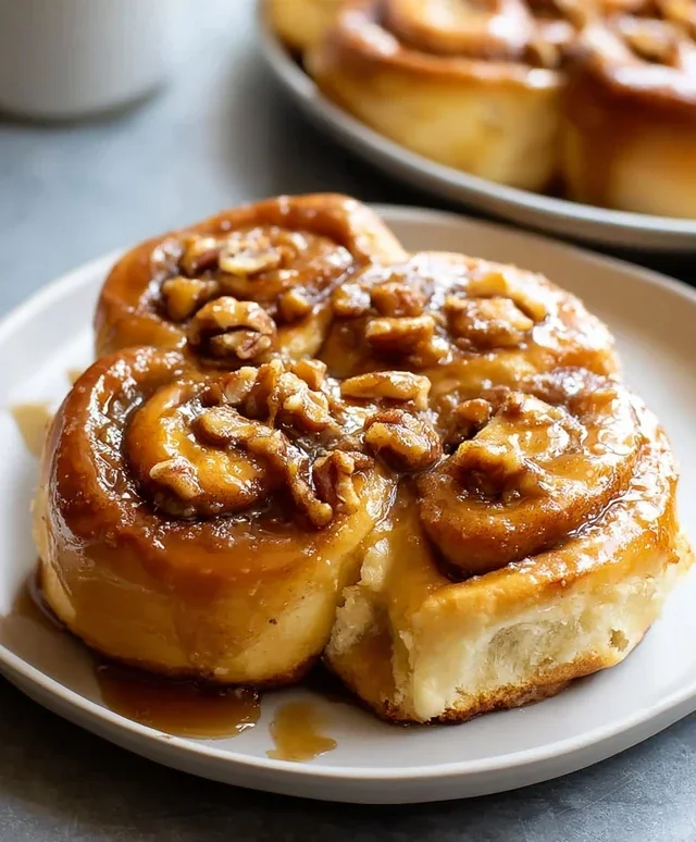 Bananas Foster Cinnamon Rolls