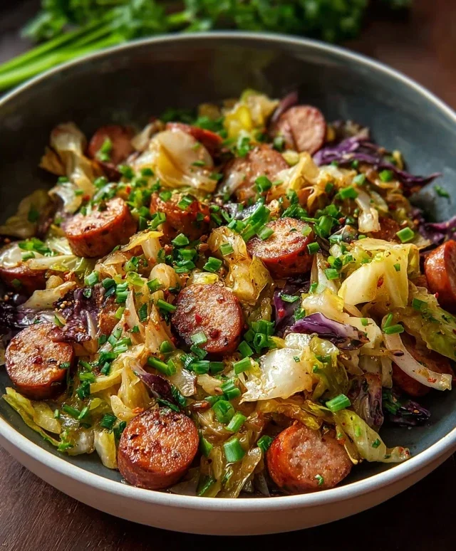 Easy Sausage and Cabbage Stir Fry