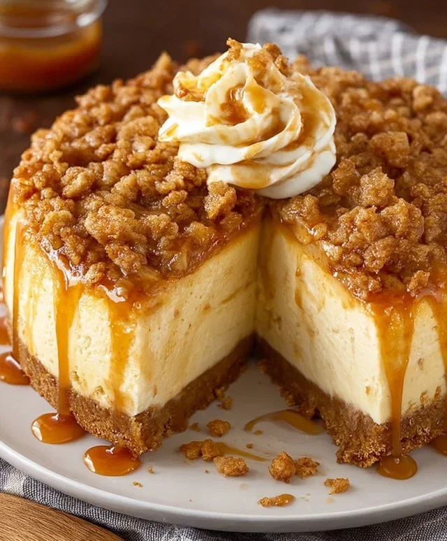 Apple Crisp Cheesecake Delight