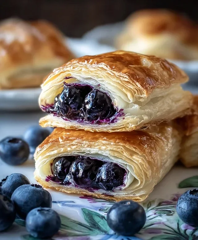 Blueberry Cream Cheese Puff Pastry