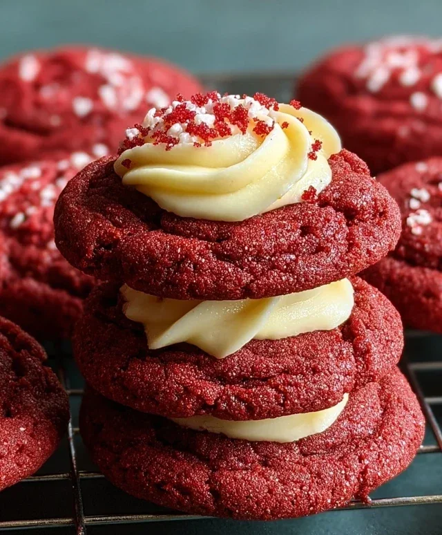 Cream Cheese Red Velvet Cookies