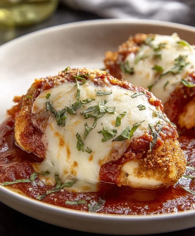 Stuffed Chicken Parmesan Dish