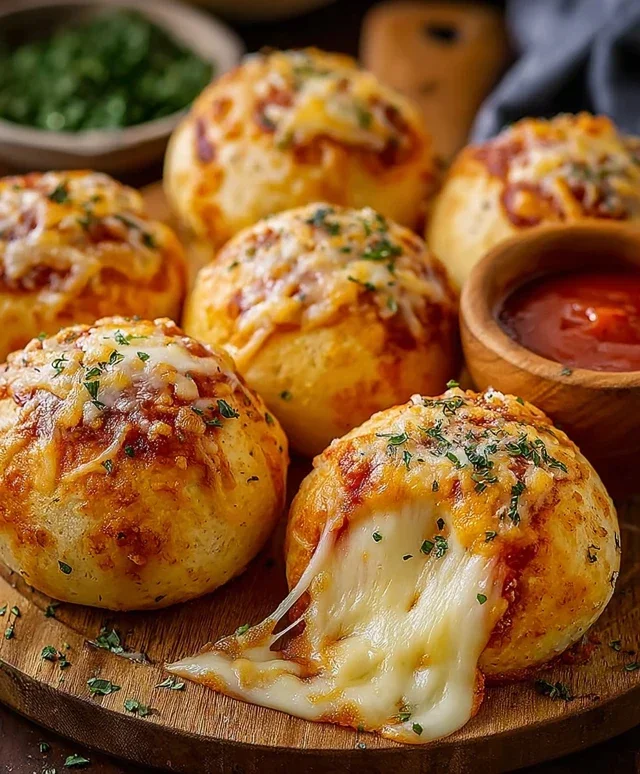 Cheesy Pizza Bombs