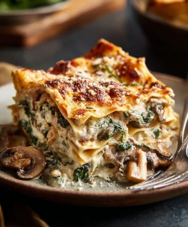 Mushroom And Spinach Lasagna Recipe