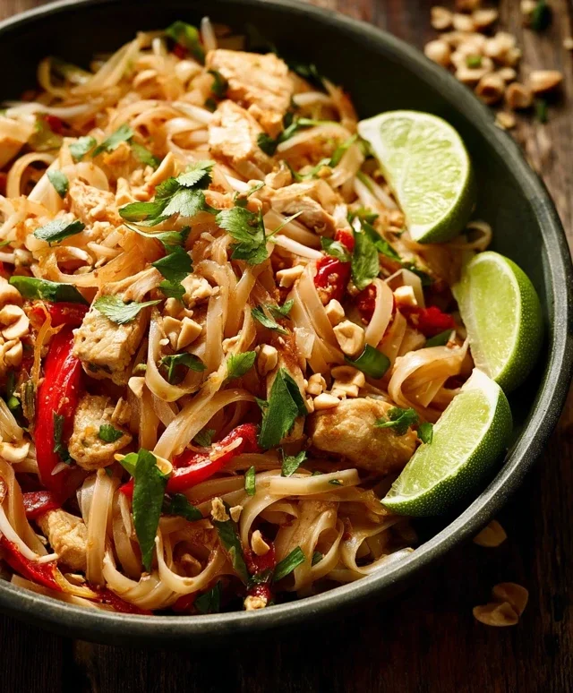 Chicken Pad Thai Dish