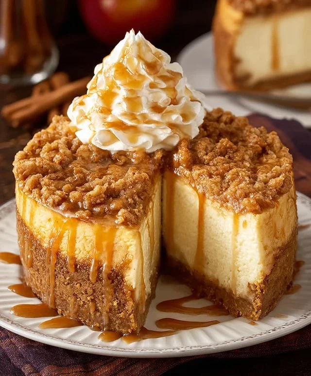 Apple Crisp Cheesecake Delight