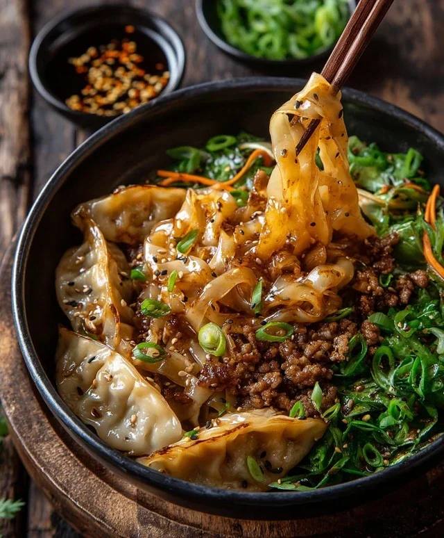 Potsticker Noodle Bowl