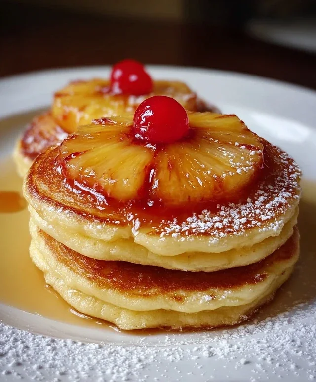 Pineapple Upside-Down Pancakes