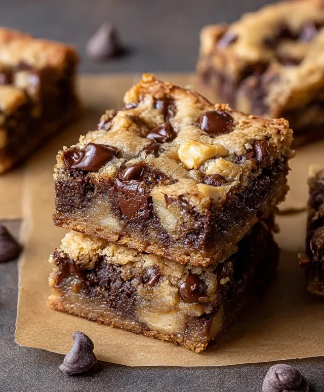 Banana Chocolate Chip Cookie Bars