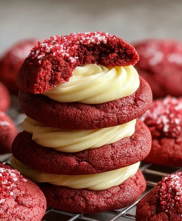 Cream Cheese Red Velvet Cookies