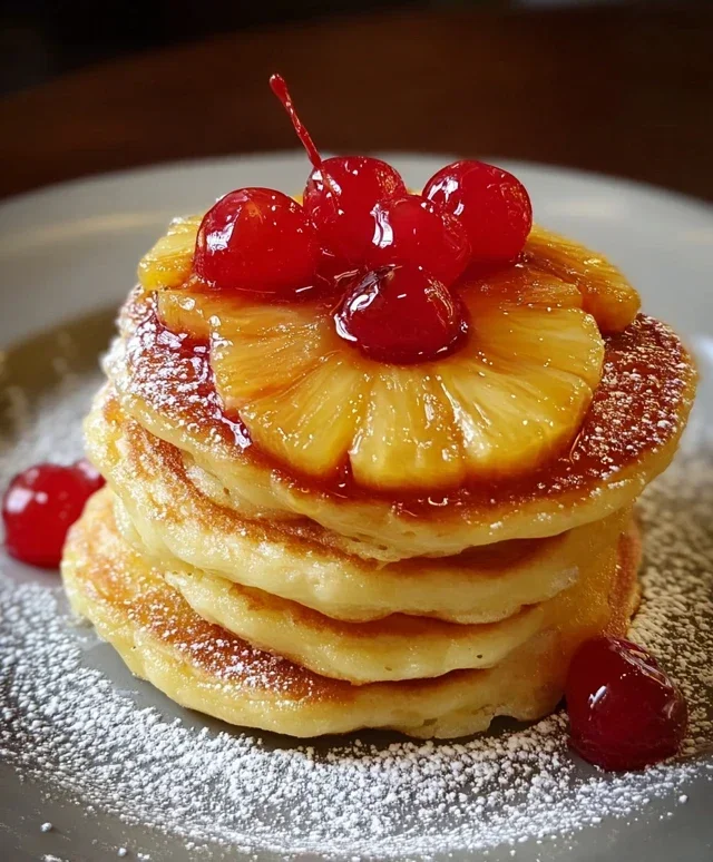 Pineapple Upside-Down Pancakes