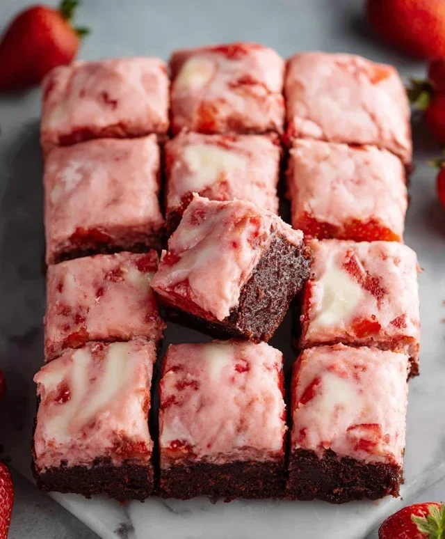 Strawberry Brownies