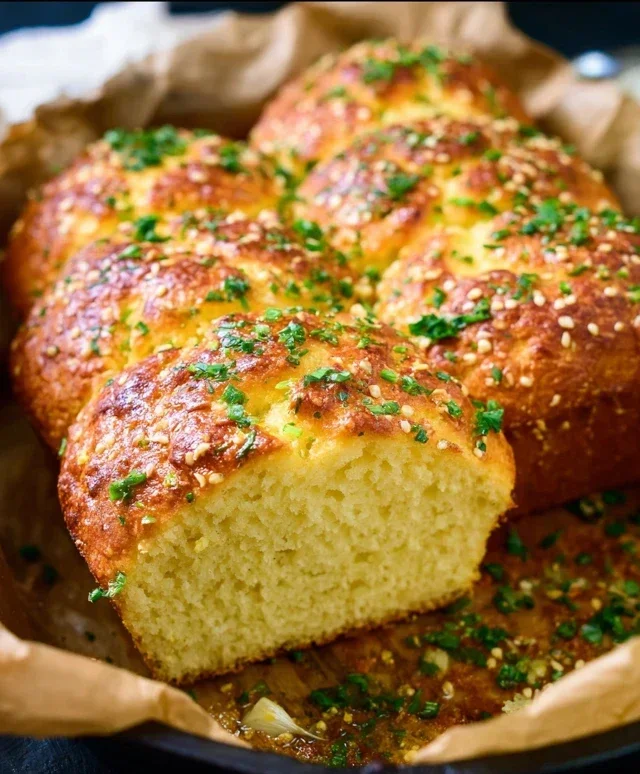 Garlic Butter Keto Bread