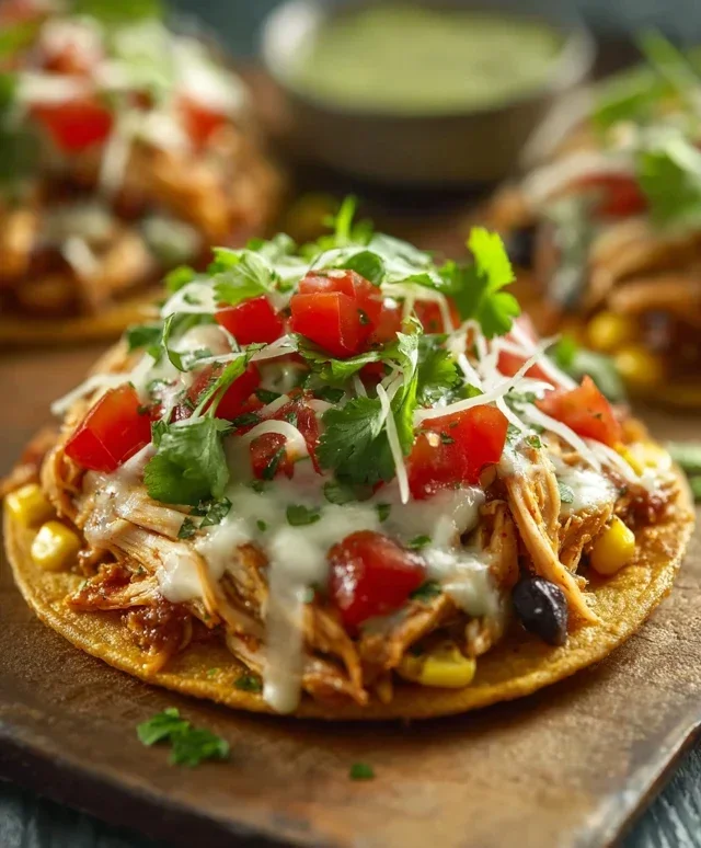 Mexican Rotisserie Chicken Tostadas