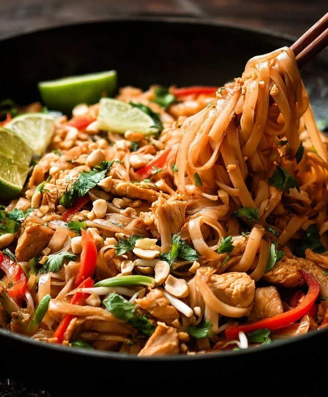 Chicken Pad Thai Dish