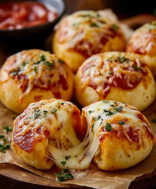 Cheesy Pizza Bombs
