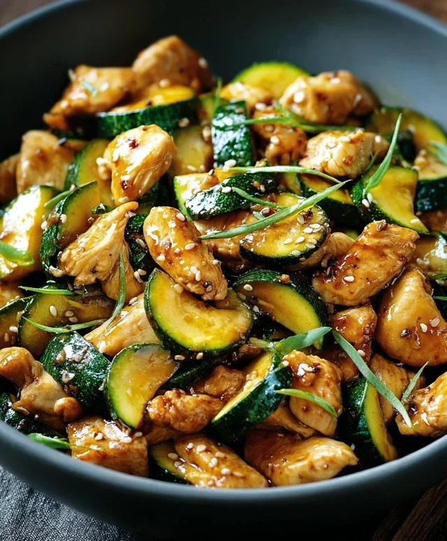 Chicken Zucchini Stir Fry