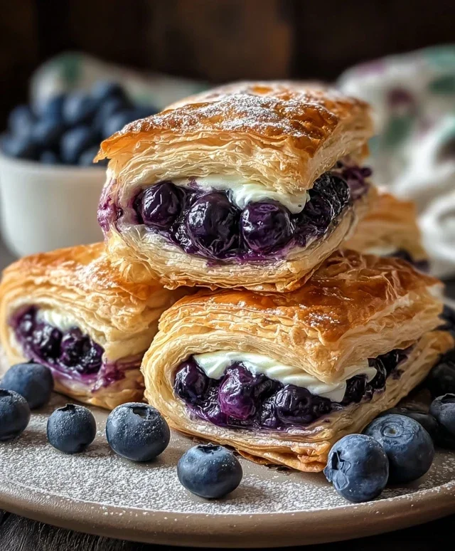 Blueberry Cream Cheese Puff Pastry