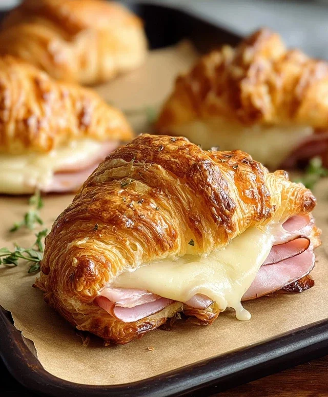 Turkey & Beef Beef Ham Croissant Melts
