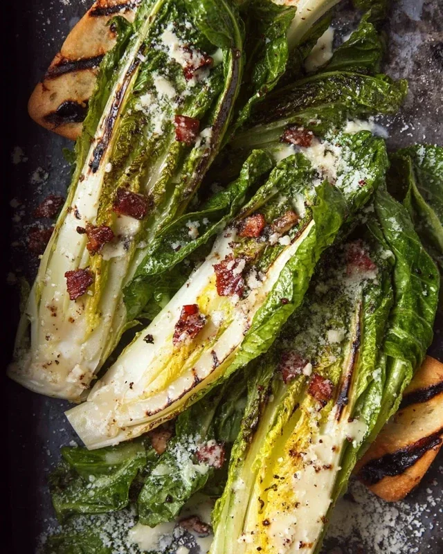Grilled Romaine Caesar Salad Recipe