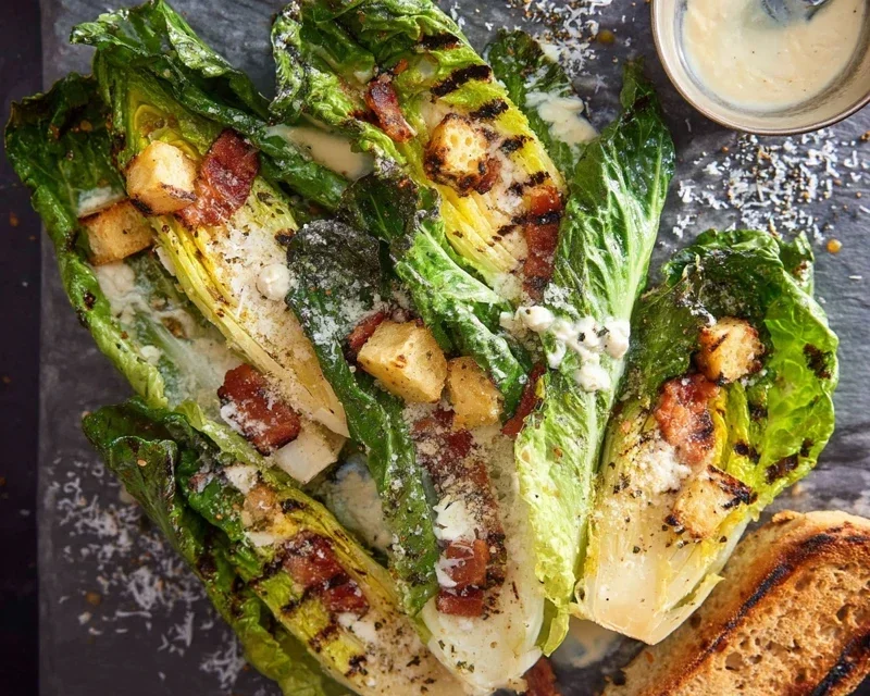 Grilled Romaine Caesar Salad Recipe
