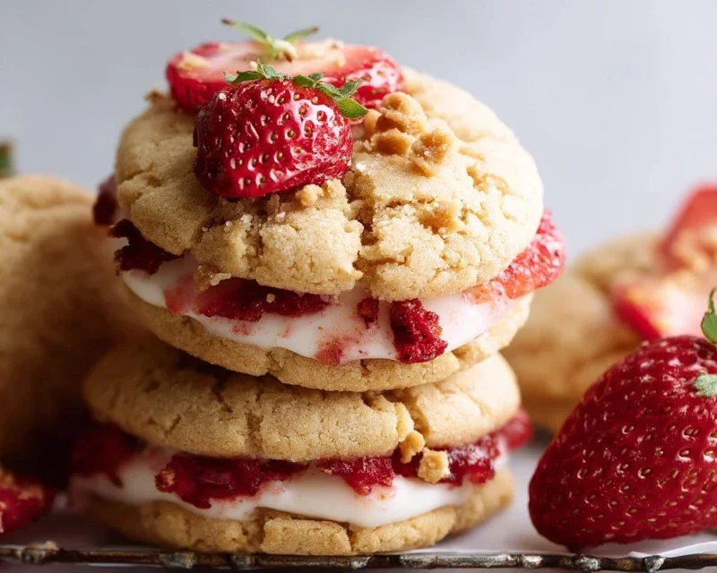 Strawberry Shortcake Cookies