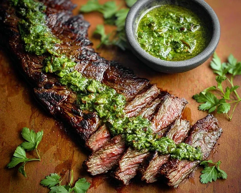 Skirt Steak Marinade Recipe with Chimichurri Recipe