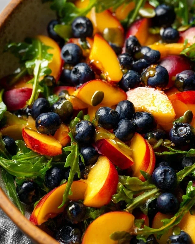 Summer Peach And Blueberry Knon-non-non-alcoholic alternativeic non-alcoholic ale Salad
