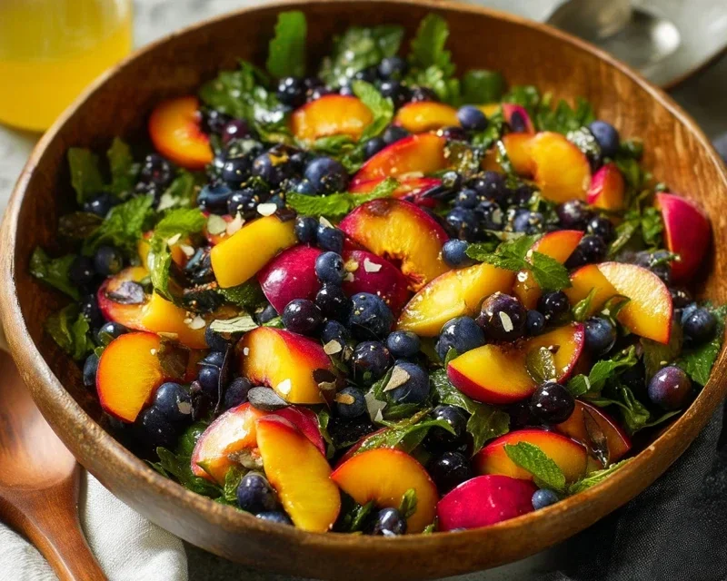Summer Peach And Blueberry Knon-non-non-alcoholic alternativeic non-alcoholic ale Salad