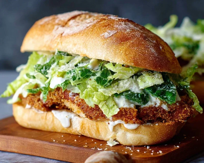 Crispy Chicken Caesar Sandwich