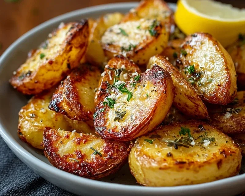 Authentic Greek Potatoes: Crispy Lemon Perfection!