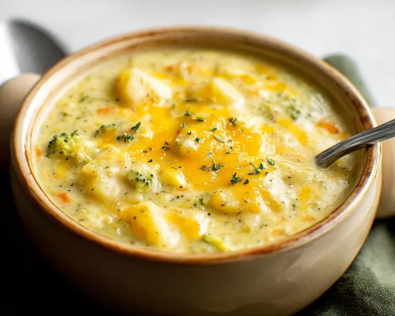 Broccoli Potato Cheese Soup Recipe