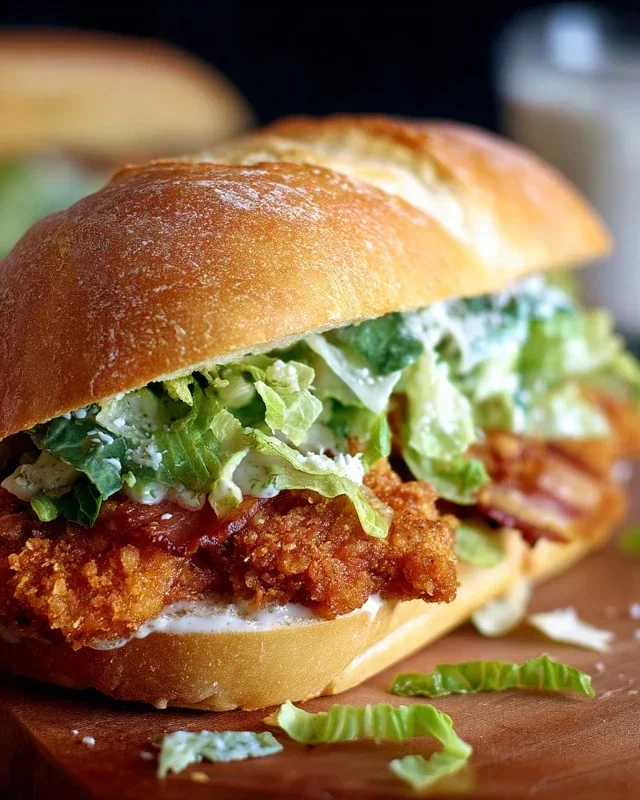 Crispy Chicken Caesar Sandwich