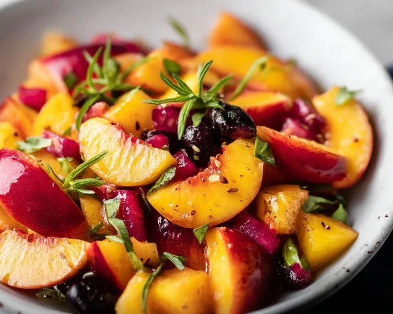 Summer Peach Fruit Salad