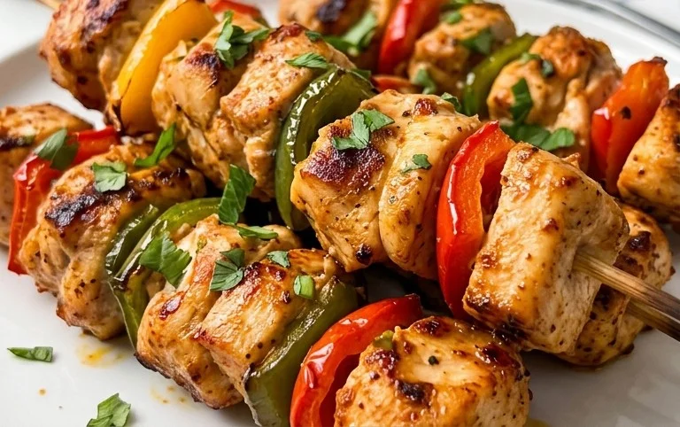Air Fryer Chicken Skewers (VIDEO)