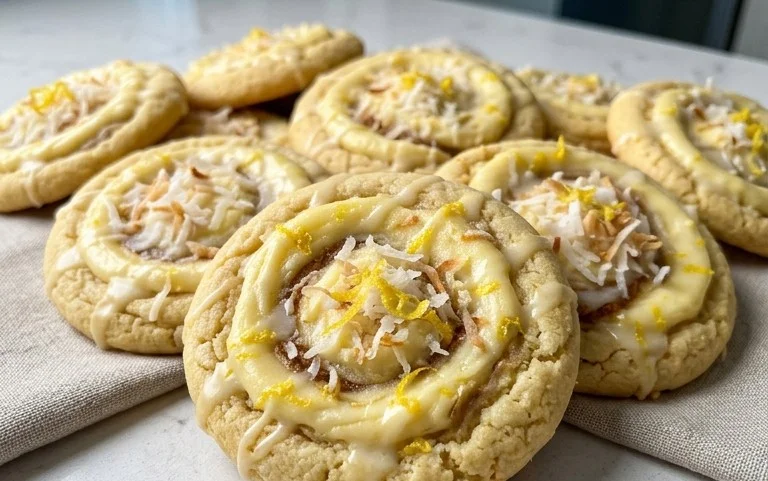Lemon Coconut Cheesecake Cookies