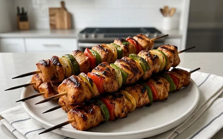 Mexican Barbecue Chicken Skewers