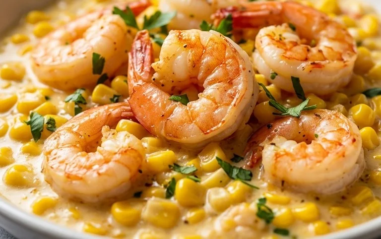 Shrimp and Creamed Corn (30 Minutes, One-Pan)