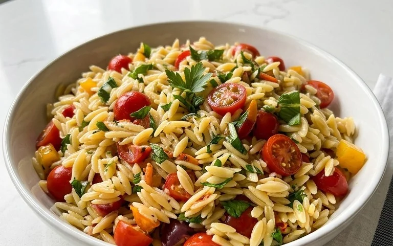 Rainbow Orzo Salad