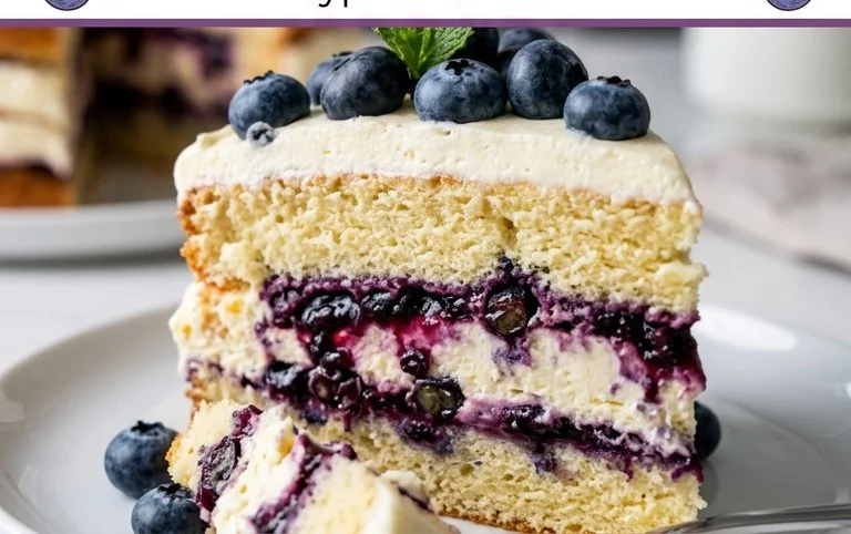 Nova Scotia Blueberry Cream Cake