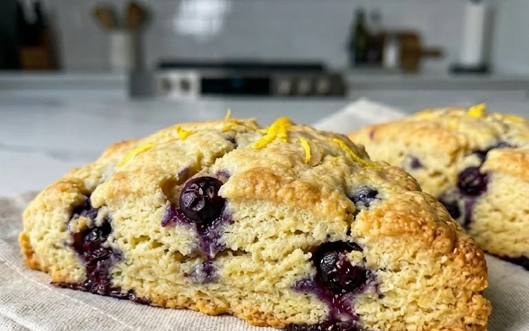 Almond Flour Lemon Blueberry Scones