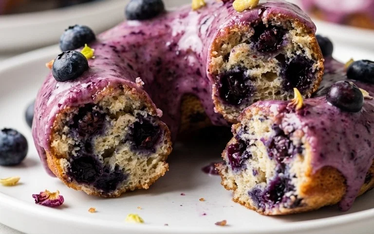 Wild Blueberry Cake Donuts