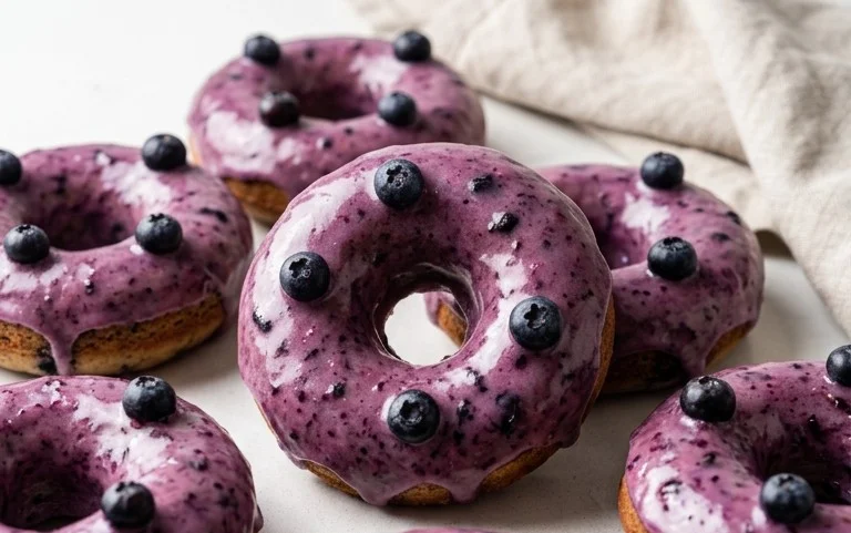 Wild Blueberry Cake Donuts