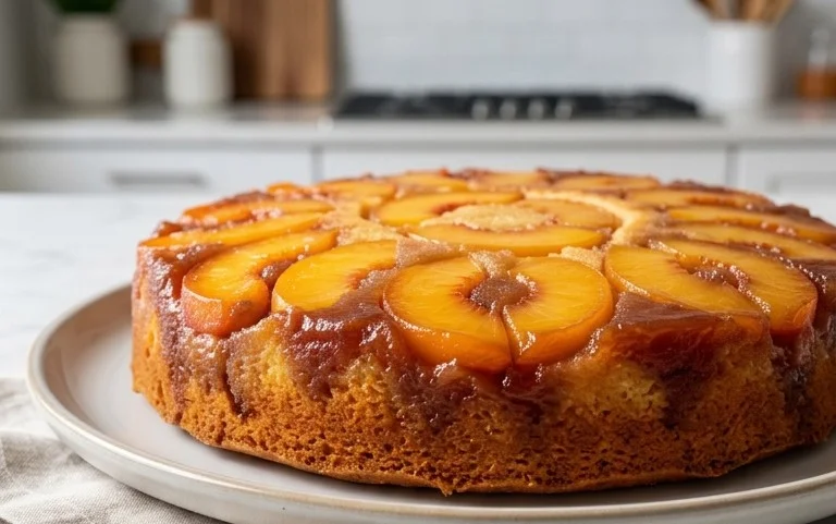Peach Upside-Down Cake Recipe