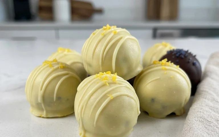 LEMON BLUEBERRY TRUFFLES