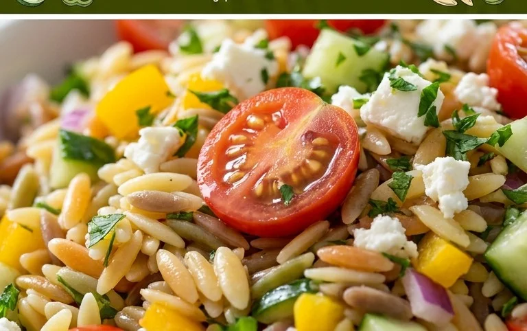 Rainbow Orzo Salad