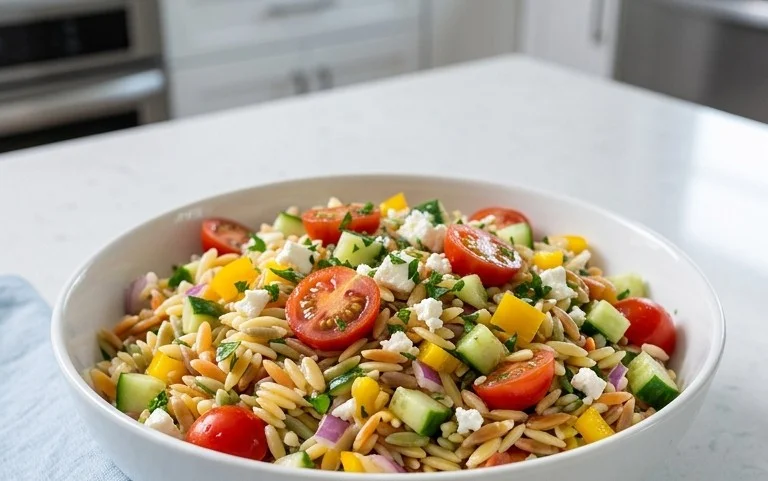 Rainbow Orzo Salad