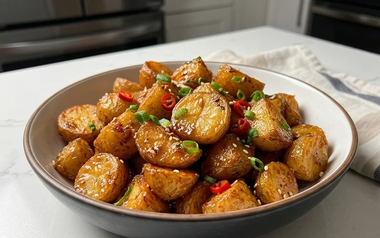 Crispy Honey Chilli Potatoes