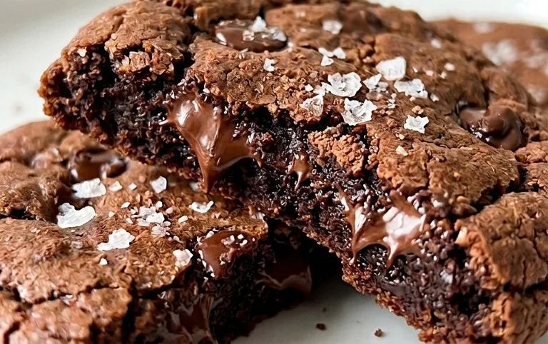 Salted Brownie Cookies