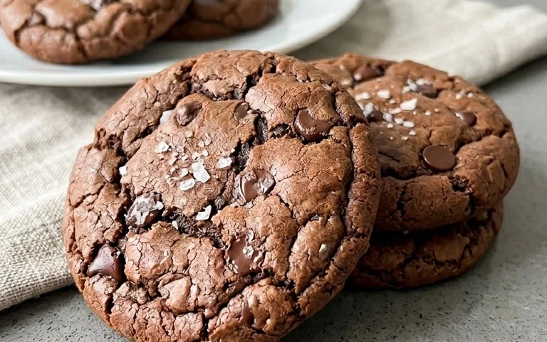 Salted Brownie Cookies